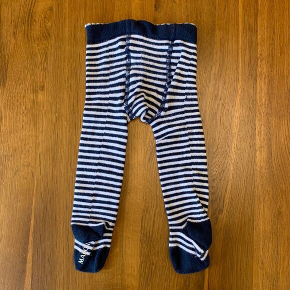 MARQUISE Winter Tights Bundle Baby Girls 0-6 Mos Infant Girl Blue Stripes Pink - Picture 5 of 13